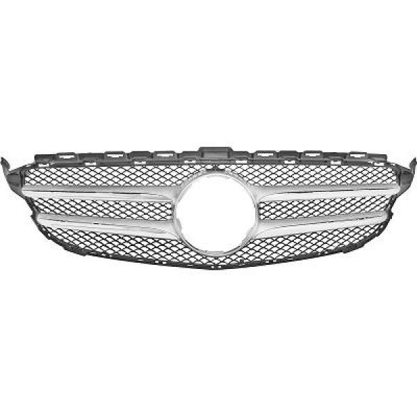 Grill Mercedes W205 13-18 Zwart Alu AMG-look