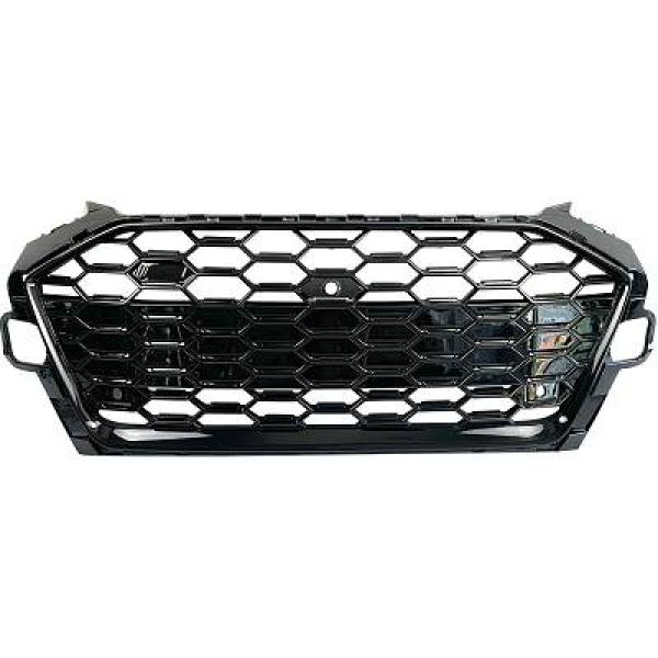 Grill Audi A4 B9 19- RS Look Zwart