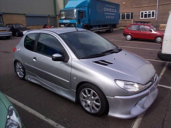 Pipercross Peugeot 206 1.4 8v Airbox between battery and engine