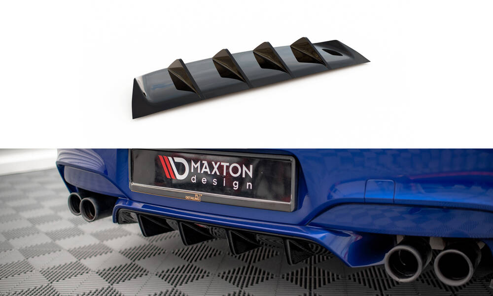 Diffuser passend voor BMW M6 Cabrio Maxton Glans Zwart