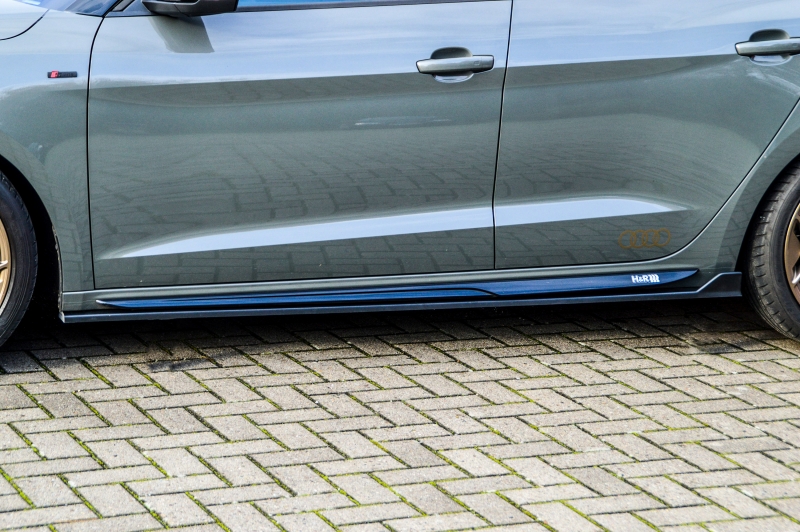 Zijskirts passend voor Audi A1 GB S-Line Sportback Glans Zwart