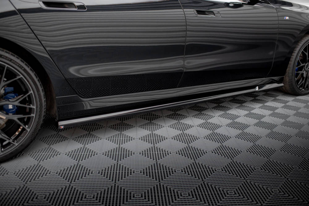Zijskirts passend voor BMW 7 Serie G70 M Pakket Maxton Glans Zwart
