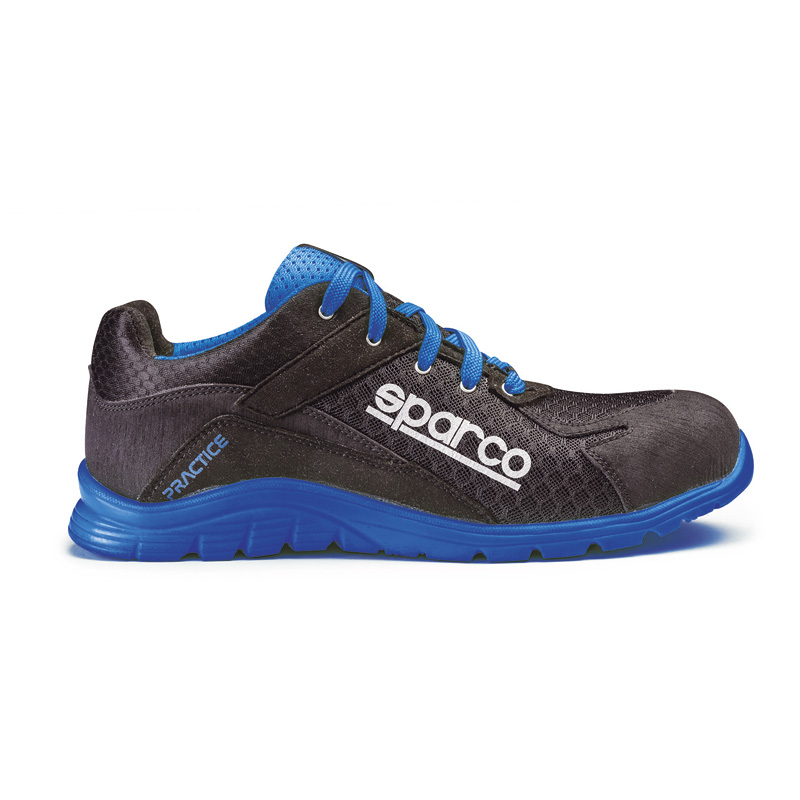 Sparco Lichtgewicht Werkschoenen Practice S1P Nelson Zwart/Blauw Maat 39