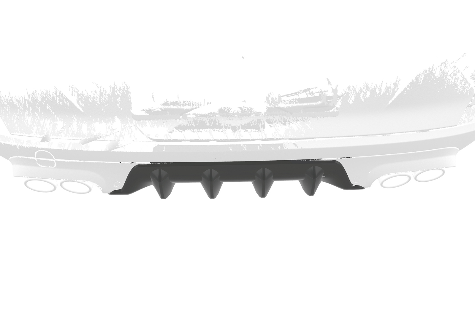 Diffuser passend voor Cupra Formentor CSR Glans Zwart