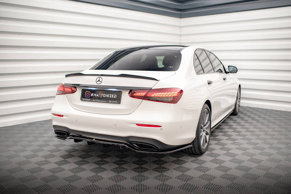 Spoiler passend voor Mercedes E Klasse W213 FL AMG Line Maxton Glans Zwart