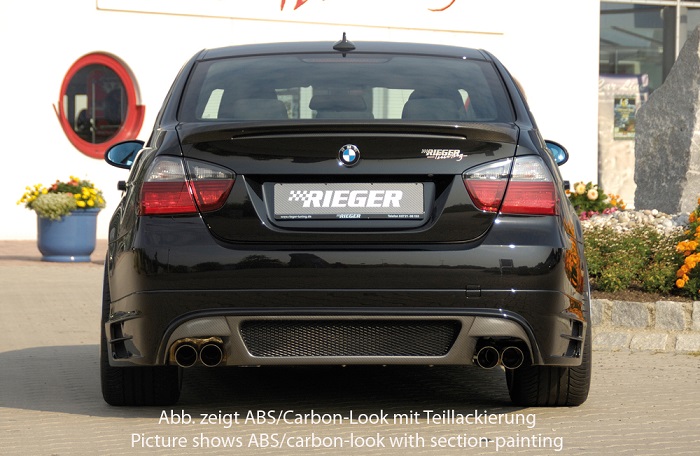 Achterbumper Diffusor BMW E90 Sedan Rieger