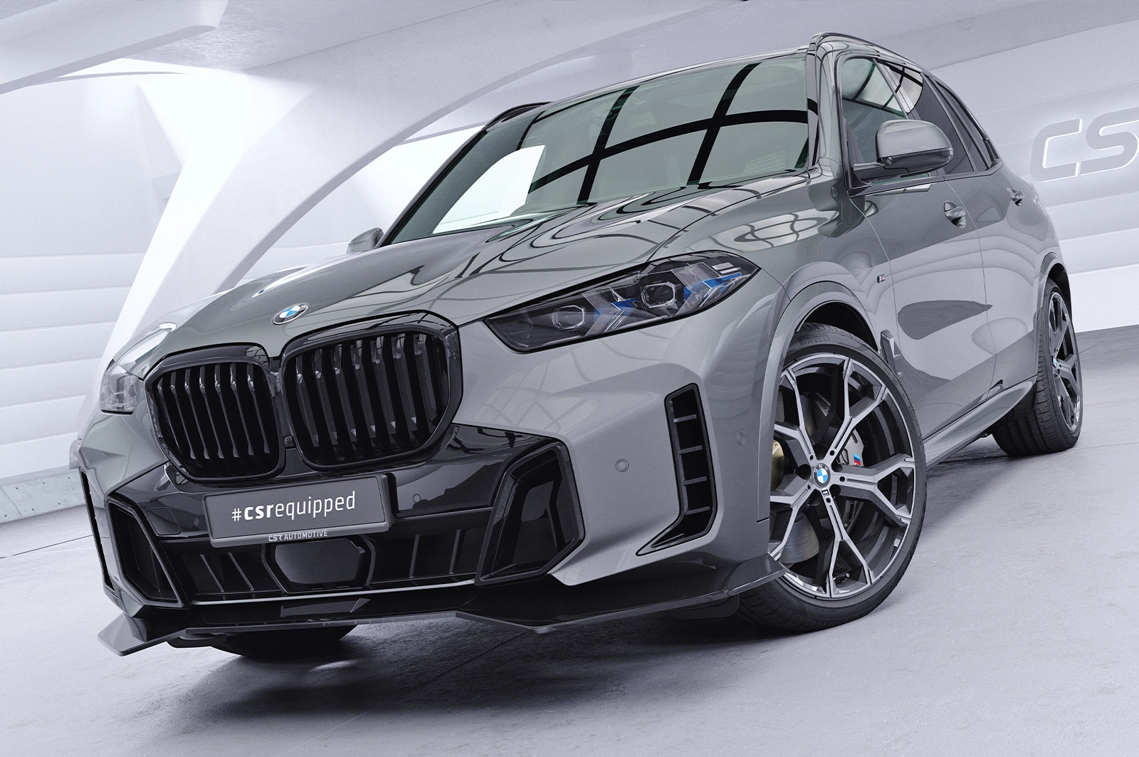 Voorspoiler passend voor BMW X5 G05 glans zwart