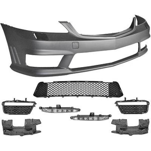 Voorbumper passend voor Mercedes S-Klasse W221 05-13 incl. LED DRL