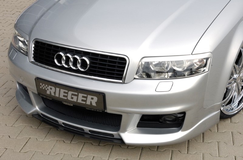 Spoilerzwaard Carboon-look voor Voorbumper passend voor Audi A4 8E Nieuw Desi