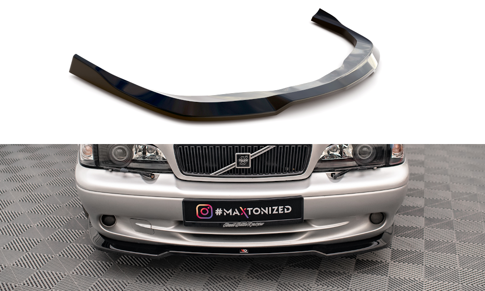 Voorspoiler V.2 Volvo C70 MK1 Maxton Glans Zwart