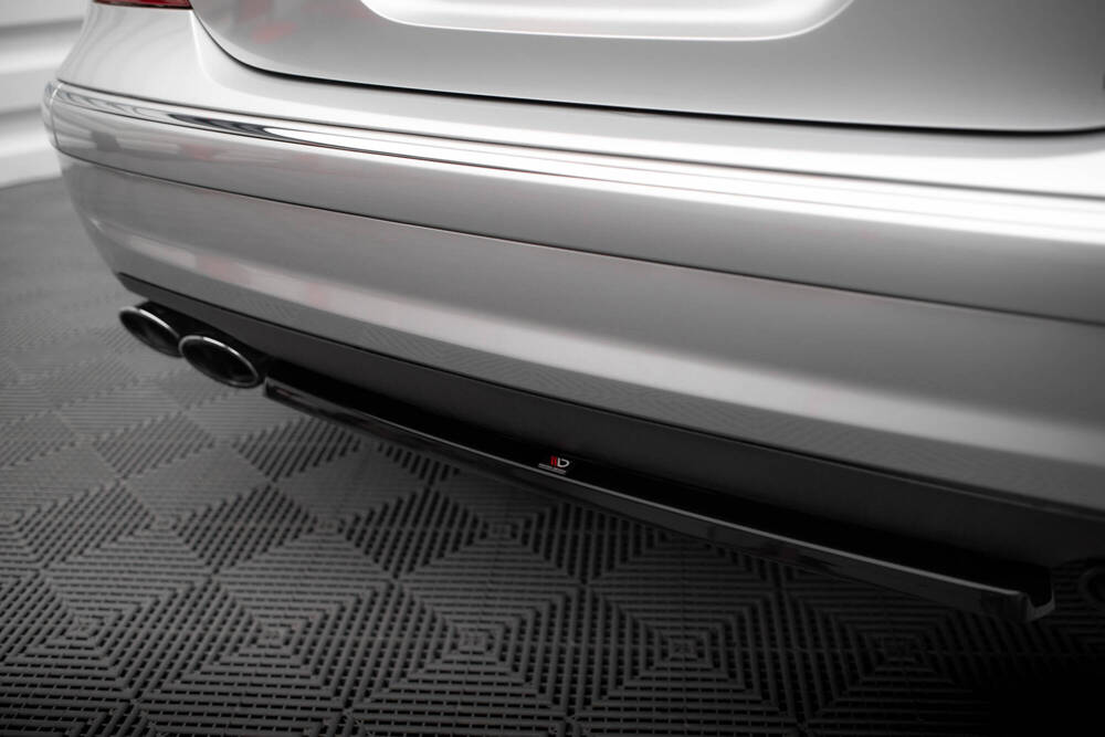 Diffuser passend voor Mercedes E55 AMG W211 Maxton Glans Zwart