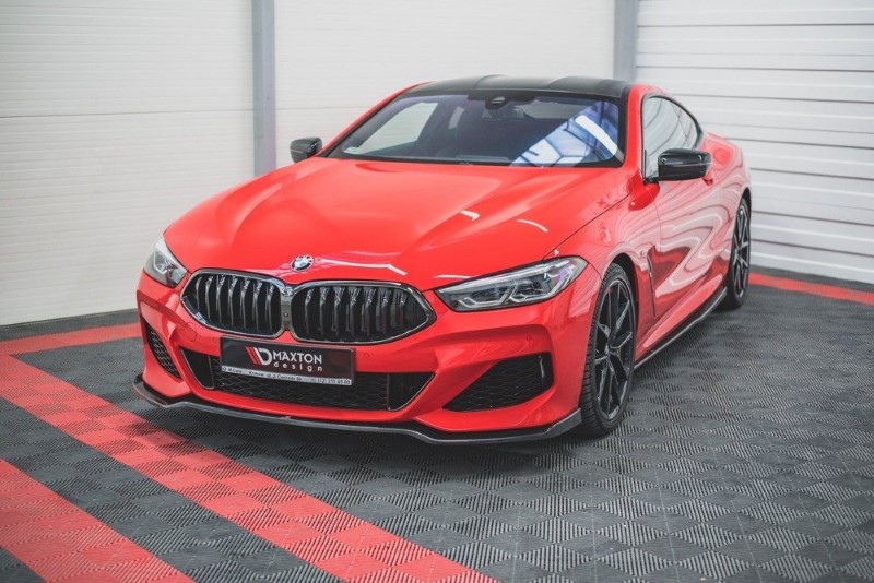 Voorspoiler passend voor BMW M850i G15 V.2 Glanzend Zwart