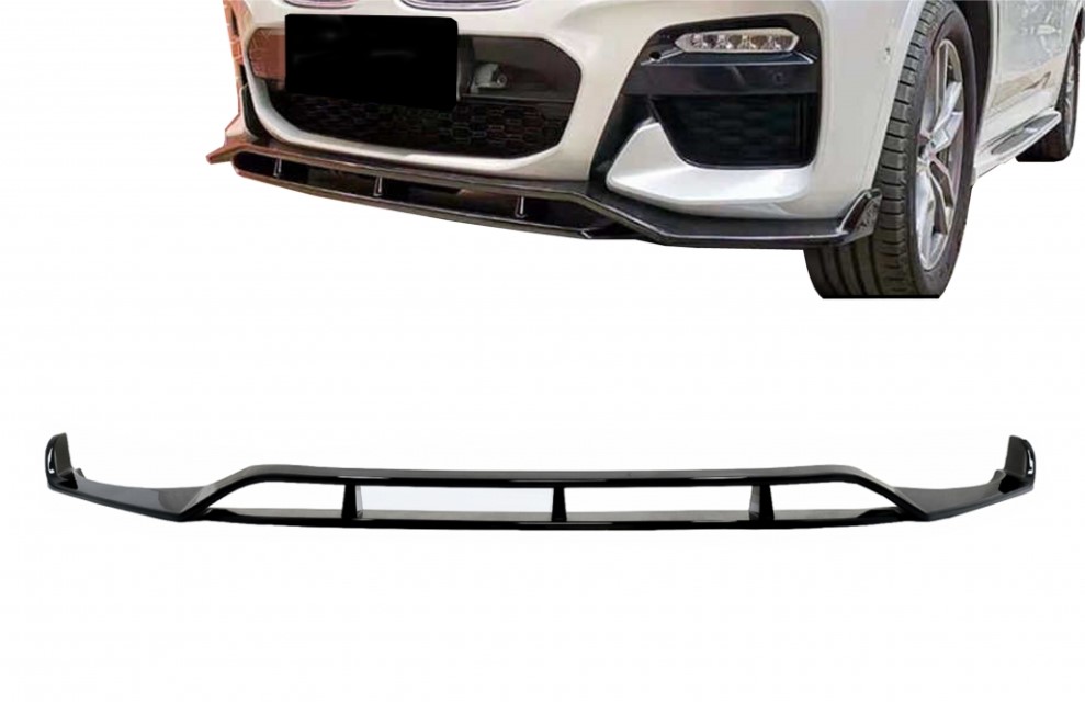 Voorspoiler passend voor BMW X4 G02 Design Piano Zwart