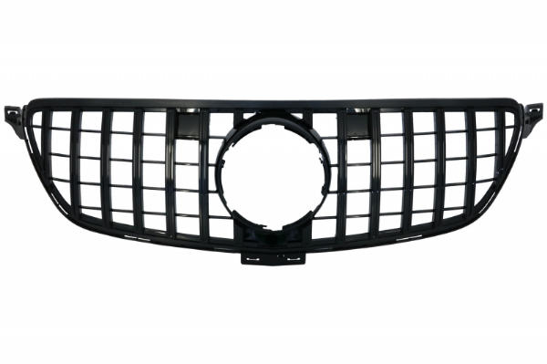 Grill passend voor Mercedes GLE Coupe C292 (15-18) GLE W166 SUV (15-18) GT-R Panamericana Design Glans Zwart