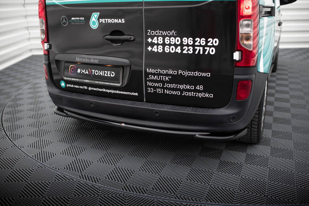 Diffuser passend voor Mercedes Benz Citan Maxton Glans Zwart