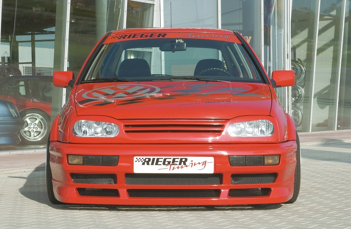 Spoilerzwaard voor Voorbumper passend voor VW Golf III Polyester Rieger