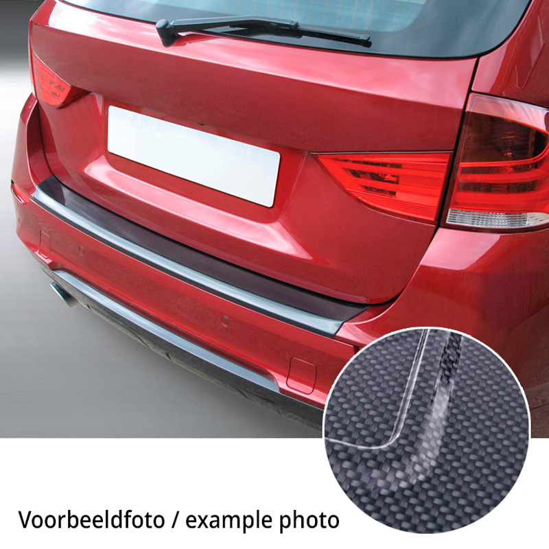 ABS Achterbumper beschermlijst  Volkswagen T5 Caravelle 2012-2015 (voor gespoten bumpers) Carbon Look