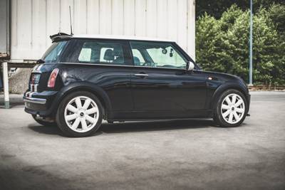 Zijskirts Mini Cooper / One R50 Glans Zwart
