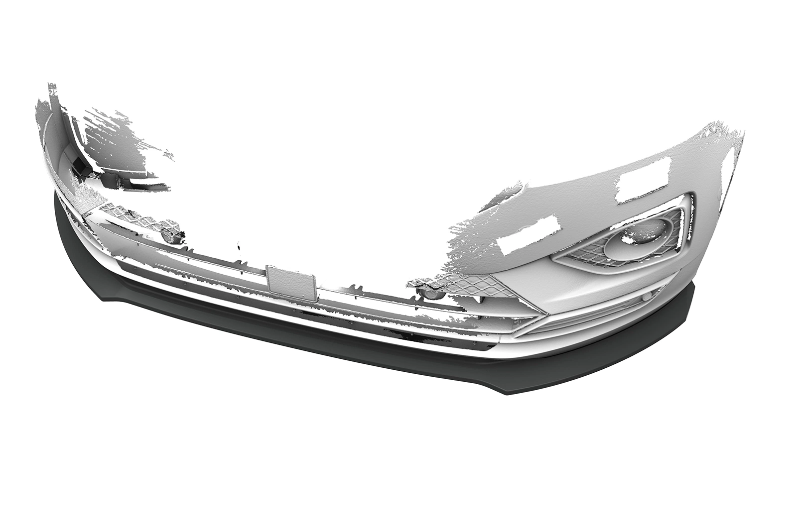 Voorspoiler passend voor Seat Tarraco glans zwart