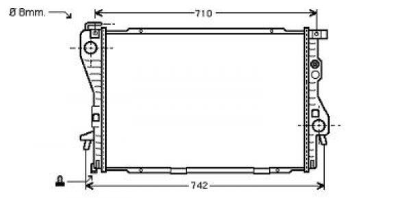 Radiator BMW E38 94-98 650x430 735I/728IA