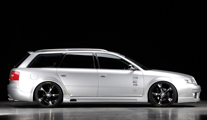 Zijskirts passend voor Audi A6 4B Rieger met uitsnede