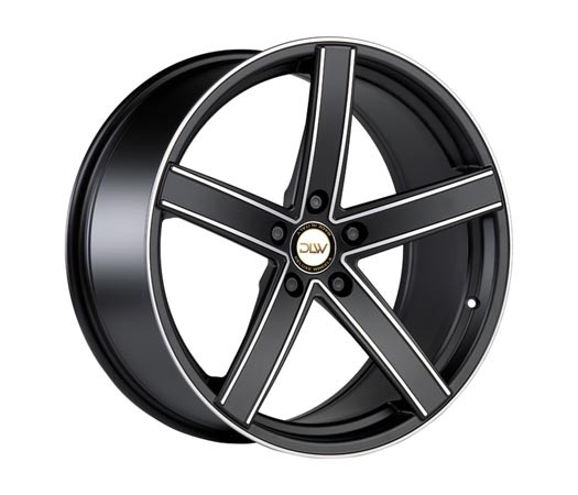 Deluxe Uros K Black Matt Polish 8,5x19 5x108 ET35 Velgen