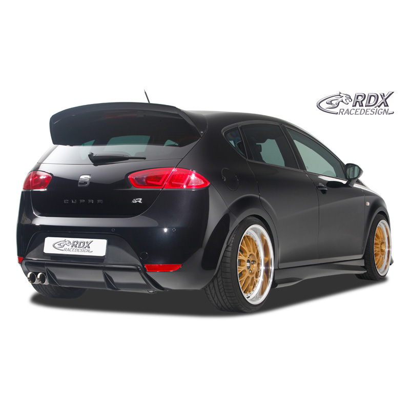 Achterskirt 'Diffusor'  Seat Leon 1P FR/Cupra (uitlaat links) (PUR)