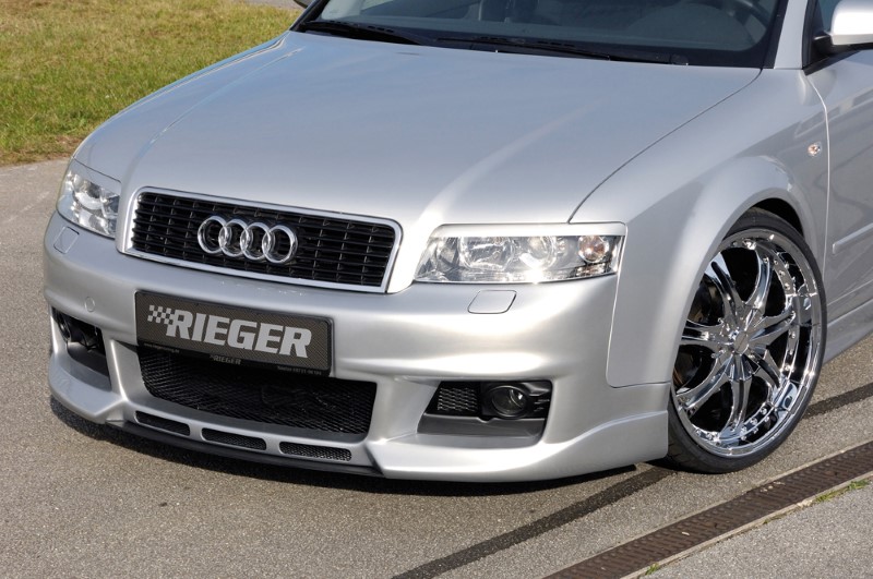 Spoilerzwaard Carboon-look voor Voorbumper passend voor Audi A4 8E Nieuw Desi