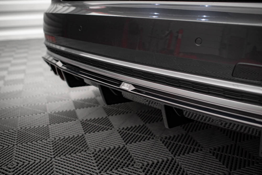 Diffuser passend voor Audi S8 D5 Maxton Glans Zwart