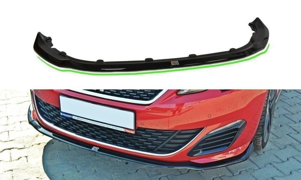 Voorspoiler Peugeot 308 GTI II Facelift  15-18 Glans Zwart