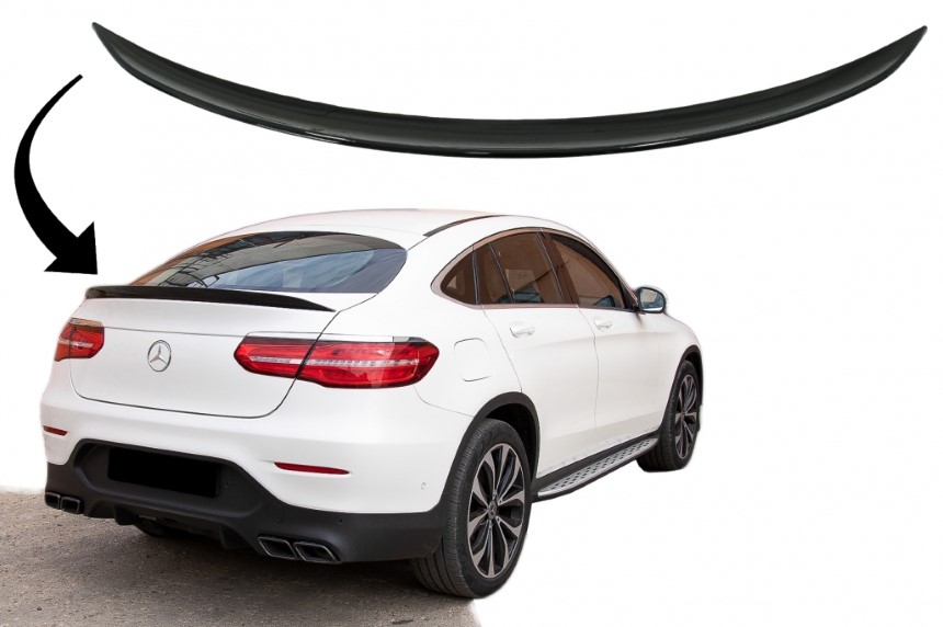 Achterklep Spoiler passend voor Mercedes GLC C253 Coupe (2015-..) Glans Zwart
