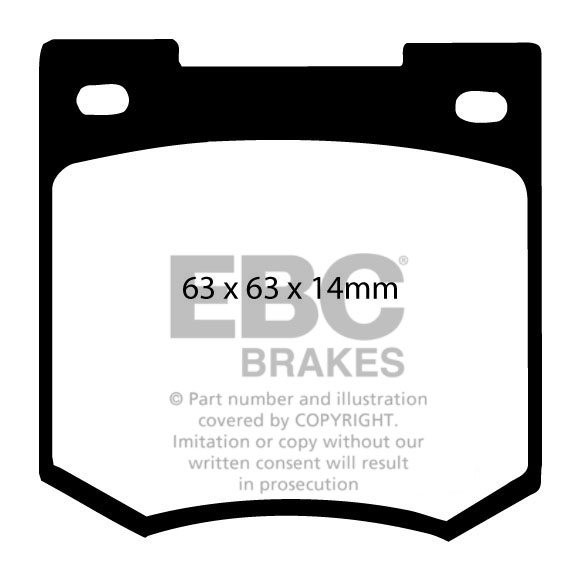 EBC Brakes PROTON Mpi 1.3 (C22A) 91-96 Remblokken voorzijde gree