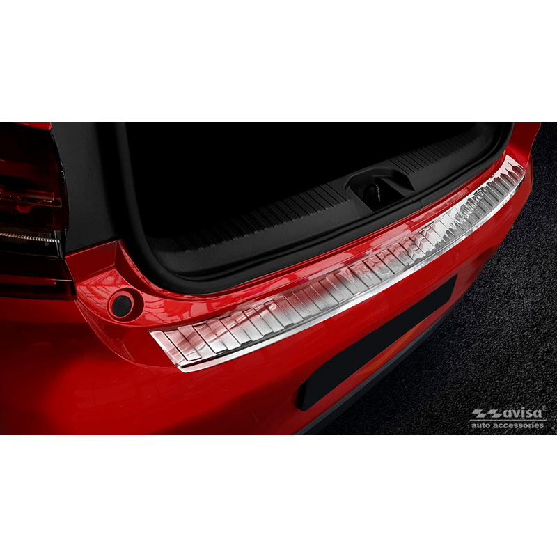 RVS Achterbumperprotector  Renault Clio E HB 5-deurs 2019- Incl. Facelift 'Ribs'