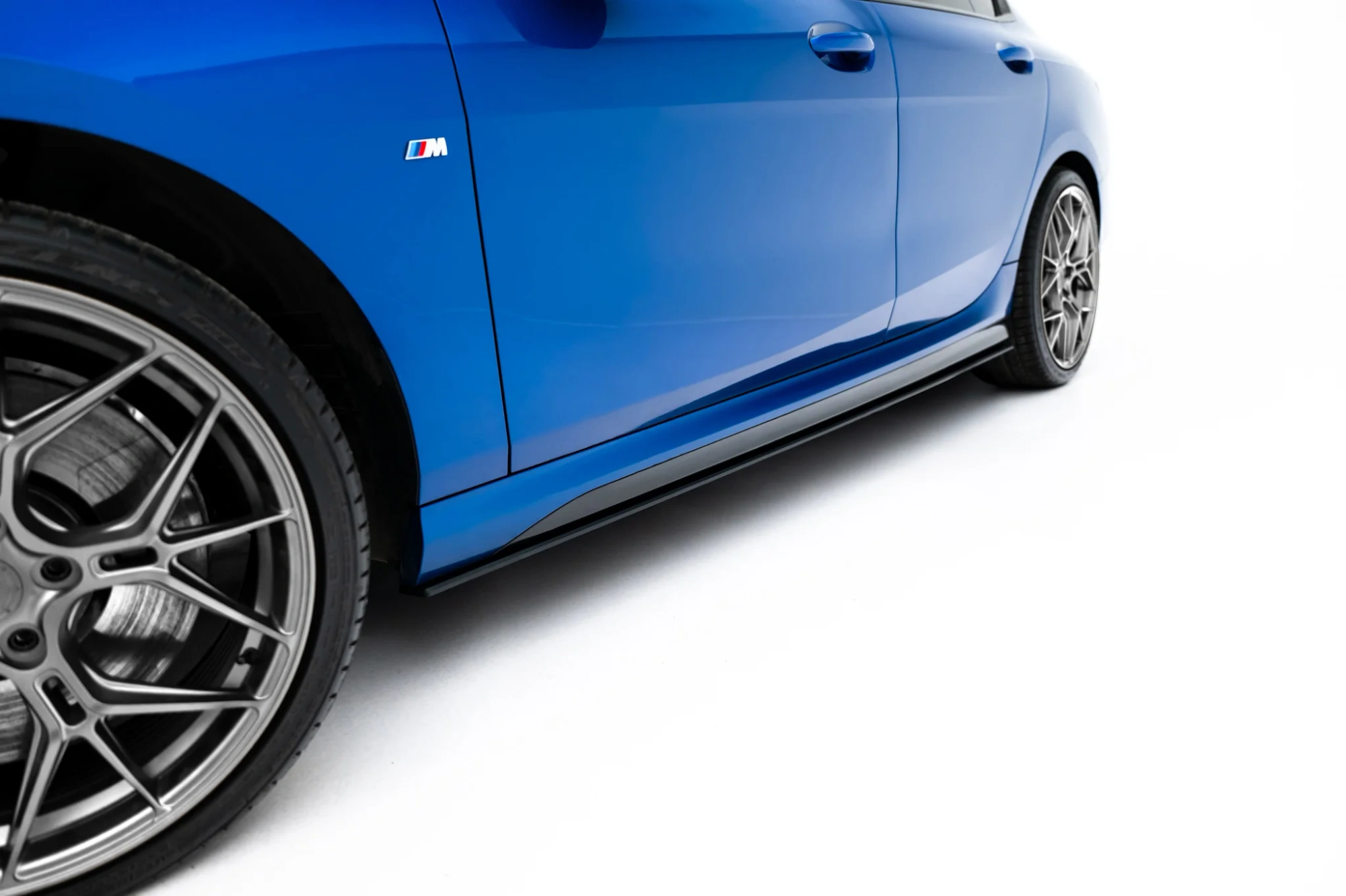 Street Pro Zijskirts passend voor BMW M135i F70 / BMW M235i F74 Maxton Glanzend zwart