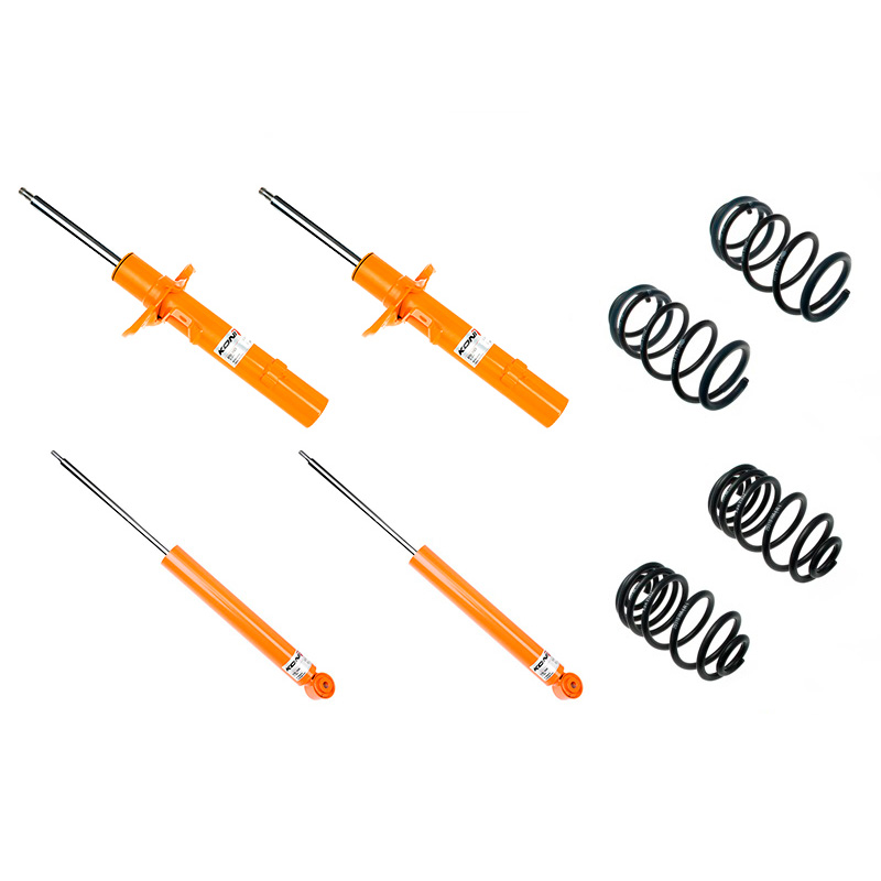 KONI Str.T kit  Seat Leon 5F & Golf VII 55mm veerpoot & torsie-as achter / voor-as gewicht van 931kg tot 1010kg (35mm) (1120-8433-1)