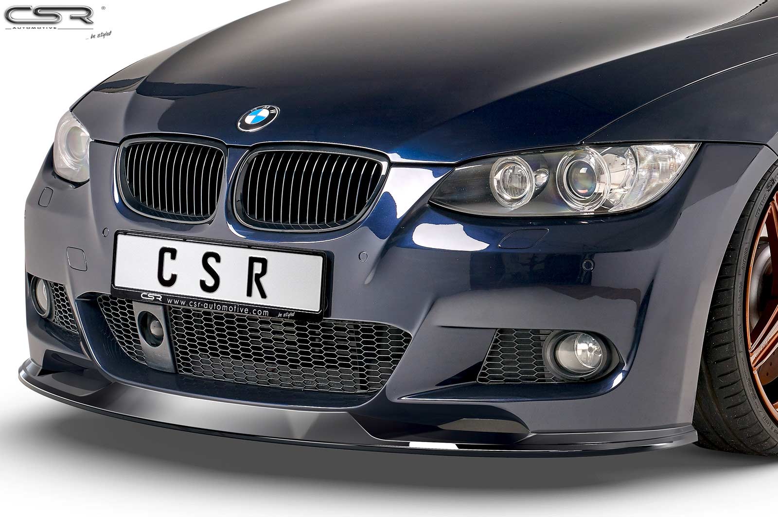 Voorspoiler passend voor BMW 3-Serie E92/E93 Glans Zwart
