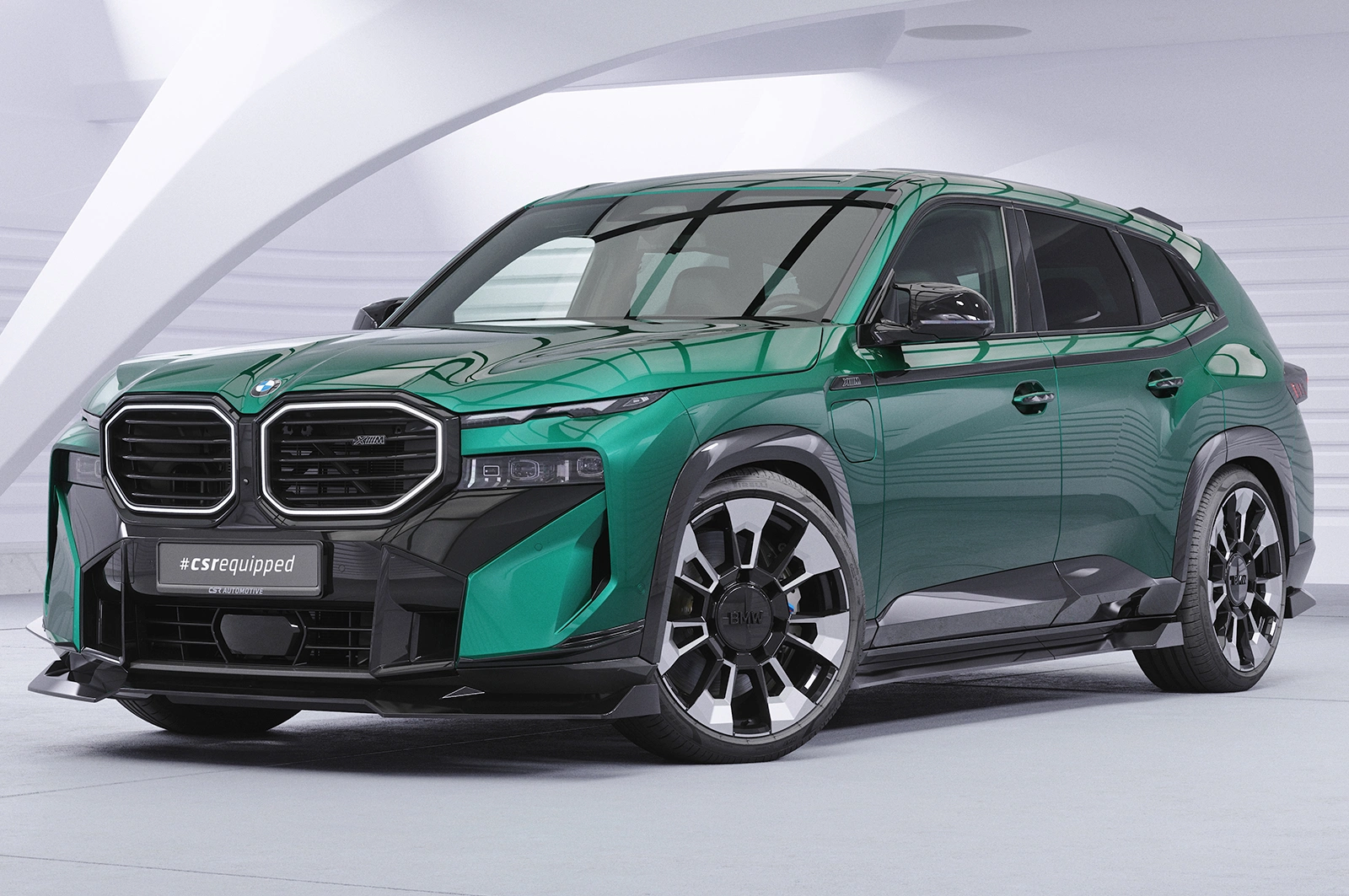 Voorspoiler passend voor BMW XM G09 Glans Zwart (2022)