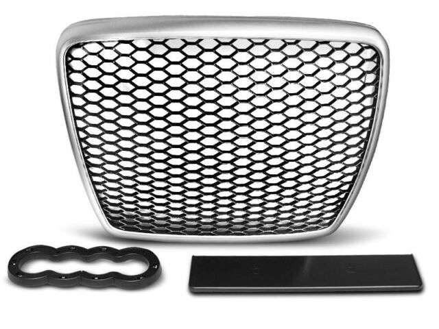 Grill passend voor Audi A6 4F2 C6 (2009-2011) RS Design Alu Black