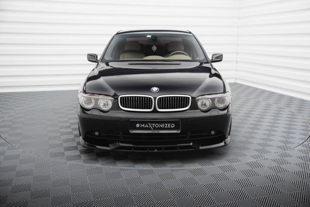 Voorspoiler passend voor BMW 7 Serie E65 Maxton Glans Zwart