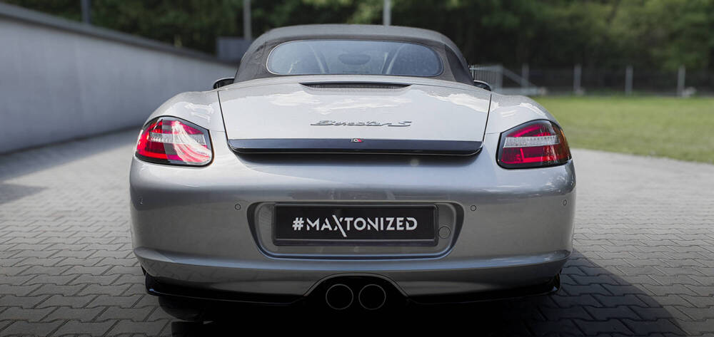 Spoiler Porsche Boxster 987 Maxton Glans Zwart