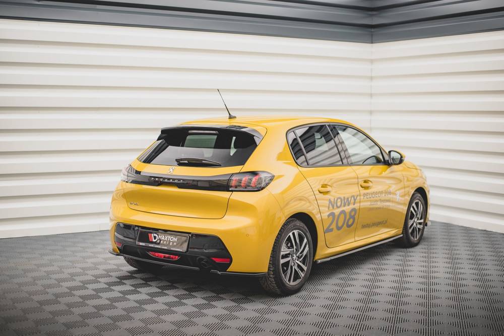 Diffuser Peugeot 208 Mk2 Maxton Glans Zwart
