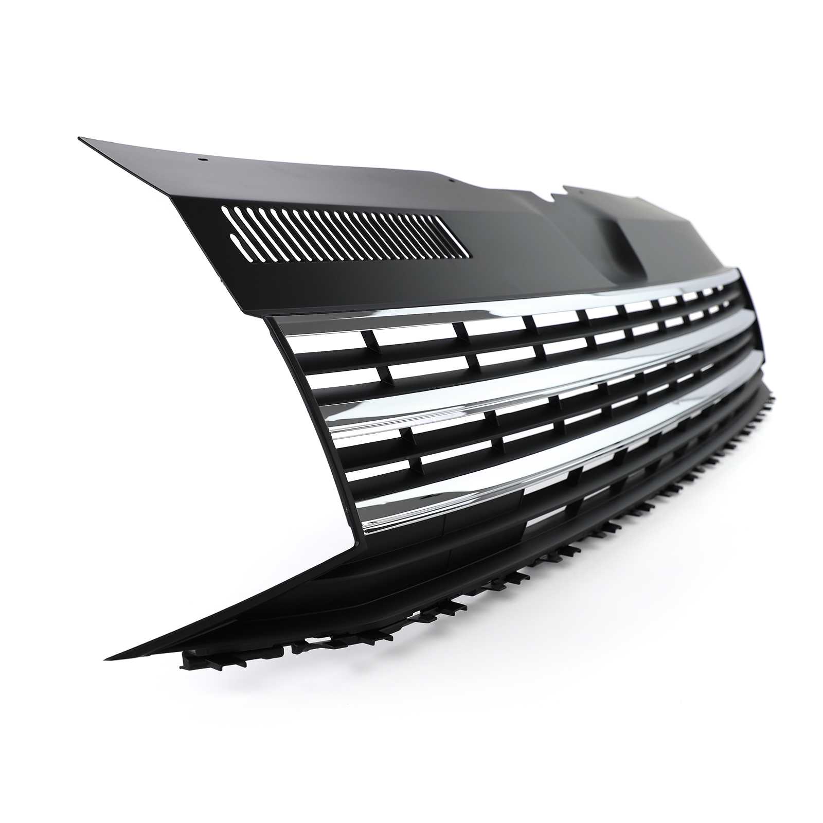 Grill passend voor VW T6 Transporter Zwart-Chroom