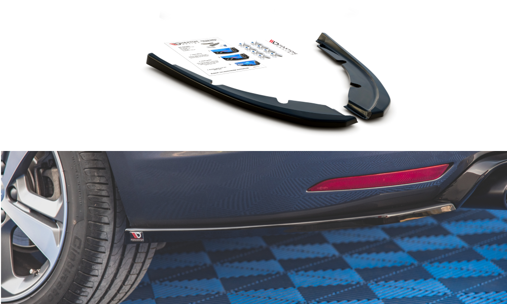 Zijdiffusers V.2 Peugeot 308 SW Mk2 FL Maxton Glans Zwart