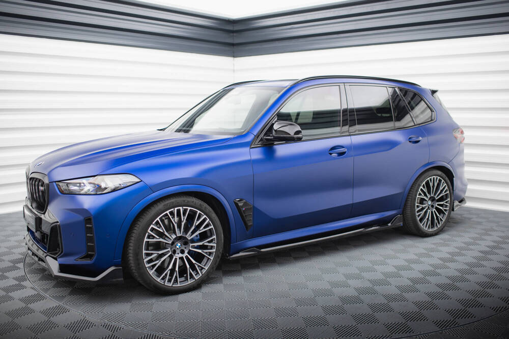 Zijskirts passend voor BMW X5 G05 M-Pack FL Maxton V.2 Glanzend Zwart