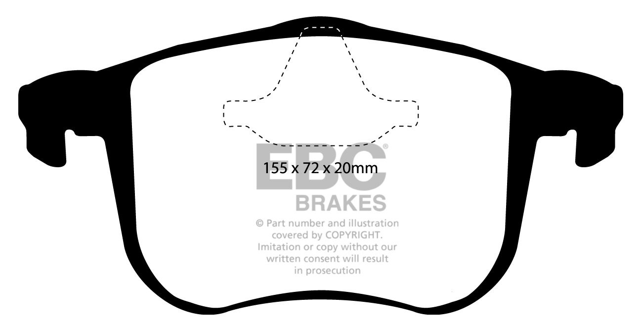 EBC Brakes CADILLAC BLS 2.0 Turbo (175) 2006-.. Remblokken voorz