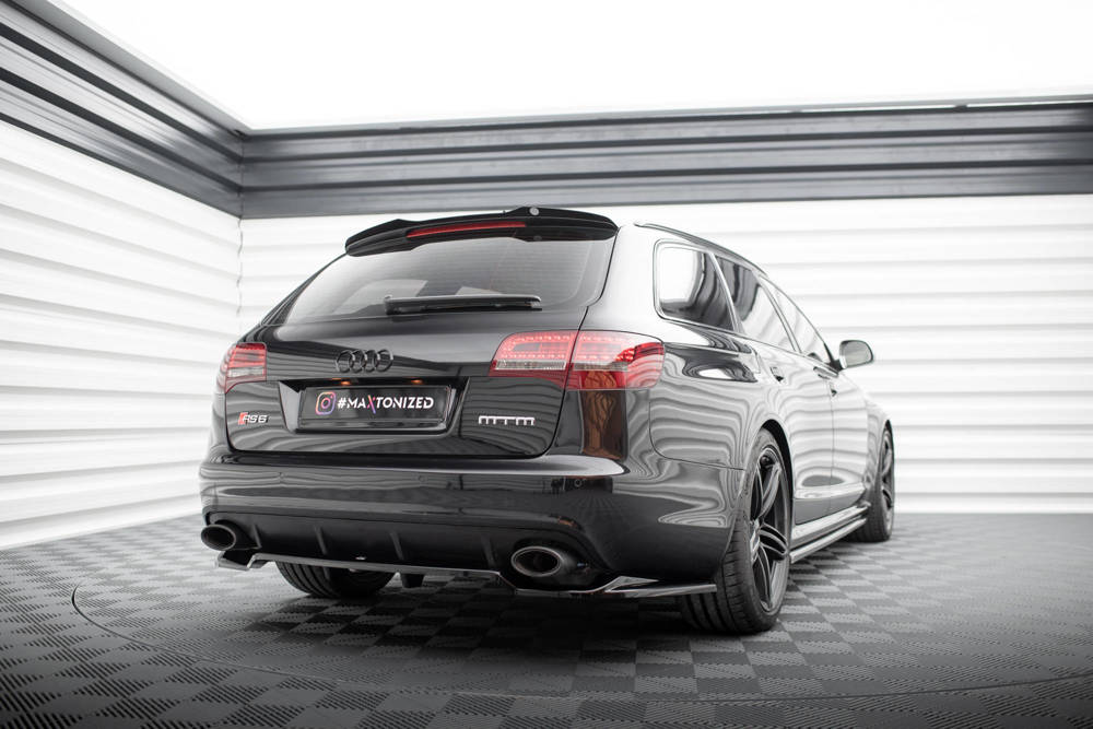 Spoiler passend voor Audi RS6 C6 Avant Maxton Glans Zwart