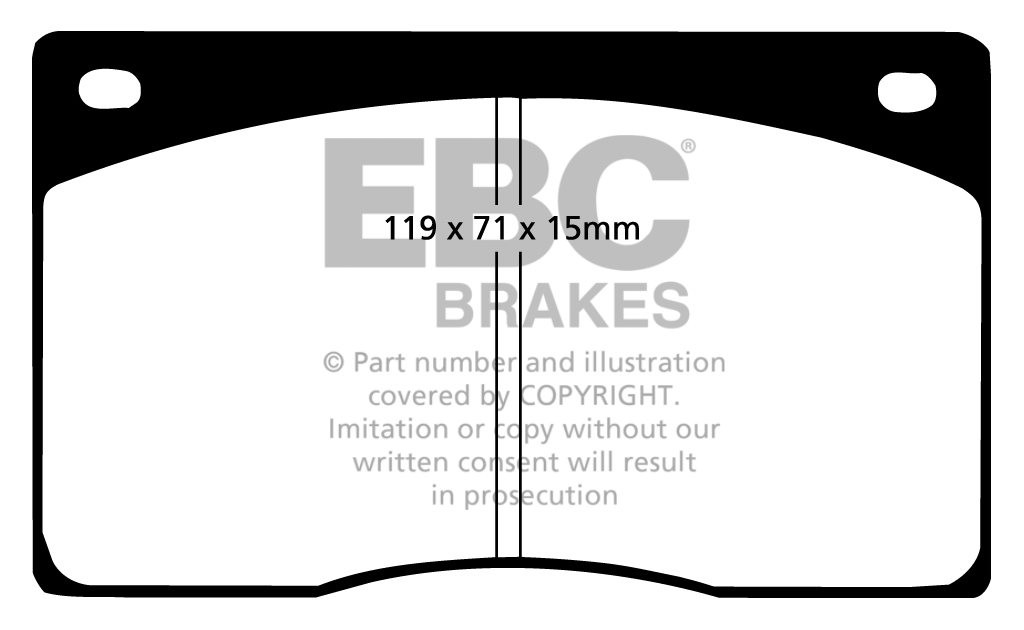 EBC Brakes ASTON MARTIN DB7 3.2 Supercharged 97-99 Remblokken vo