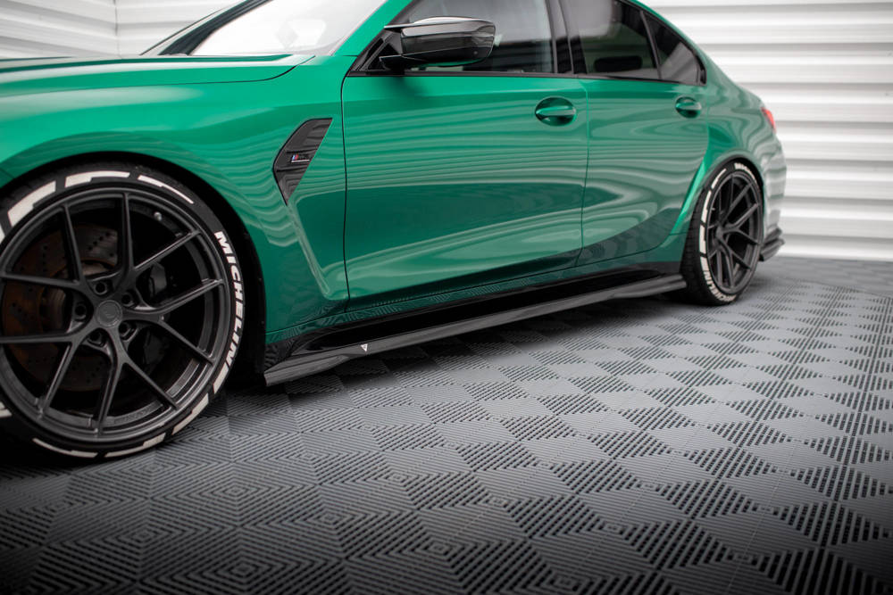 Zijskirts passend voor BMW M3 G80 / G81 Maxton Carbon
