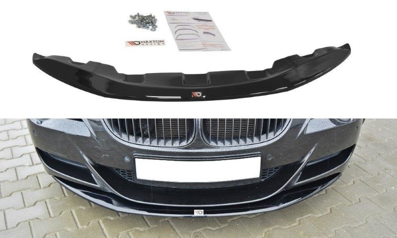 Voorspoiler passend voor BMW M6 E63 V.1 Glanzend Zwart