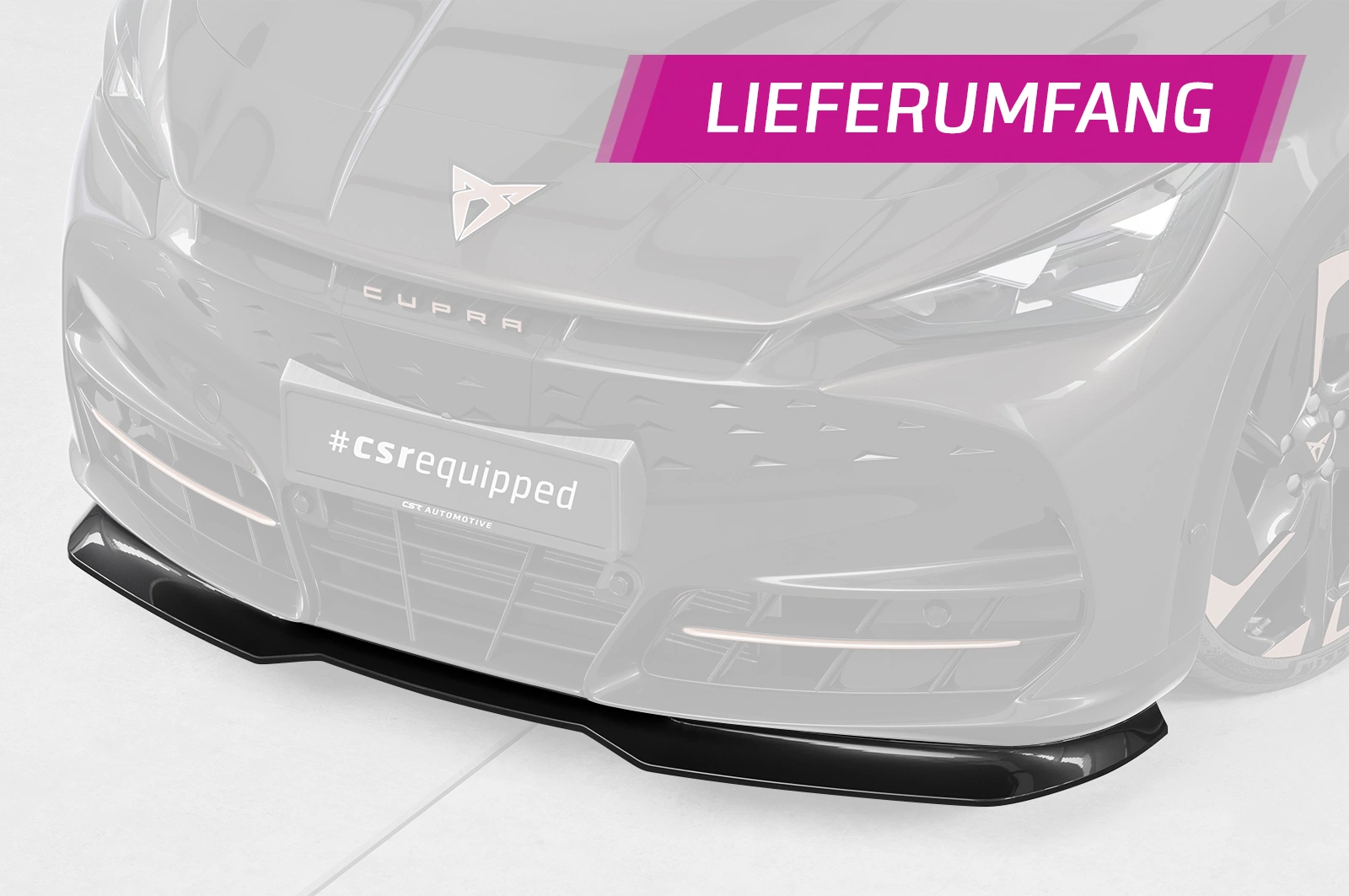Voorspoiler Cupra Tavascan Glans Zwart – 2023–